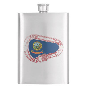 Flasque Drapeau Idaho Escalade carabiner