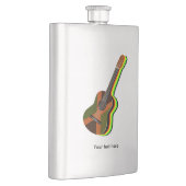 Flasque Drapeau jamaïcain de guitare rastafarienne (Droite)