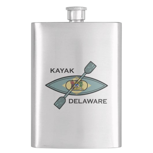 Flasque Drapeau Kayak Delaware (devant)