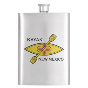 Flasque Drapeau Kayak Nouveau-Mexique