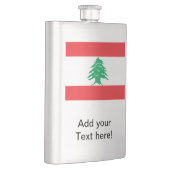 Flasque Drapeau libanais (Droite)
