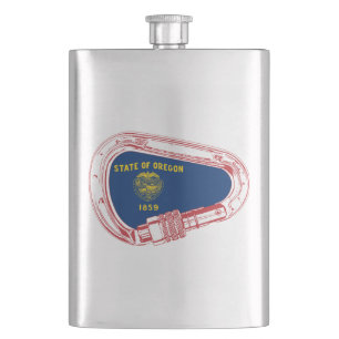 Flasque Drapeau Oregon Escalade carabiner