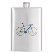 Flasque Drapeau Rhode Island à vélo (devant)