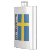 Flasque Drapeau suédois de cadeau fait sur commande de (Gauche)