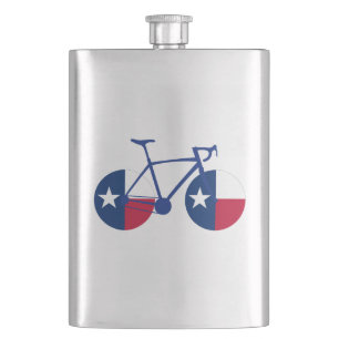 Flasque Drapeau Texas Cyclisme