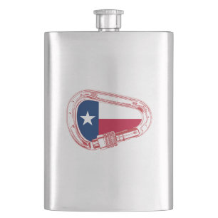 Flasque Drapeau Texas Escalade carabiner