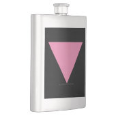 Flasque Drapeau triangle rose de SlipperyJoe's symbole ros (Droite)