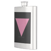 Flasque Drapeau triangle rose de SlipperyJoe's symbole ros (Gauche)