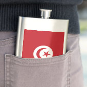 Flasque Drapeau tunisien (En situation)