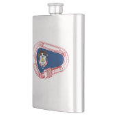 Flasque Drapeau Utah Escalade carabiner (Gauche)