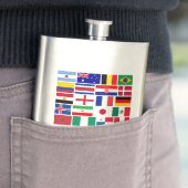 FLASQUE DRAPEAUX DE L'ÉQUIPE DE FOOTBALL 2018 (En situation)