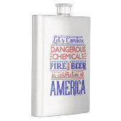 Flasque Drôle 4 juillet bière Boire Feu d'artifice Joke (Droite)