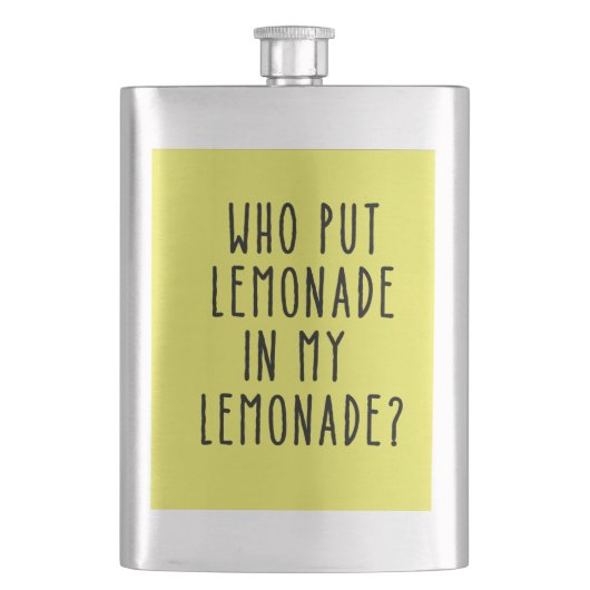 Flasque drôle avec texte de limonade (devant)