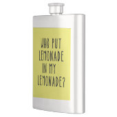 Flasque drôle avec texte de limonade (Gauche)