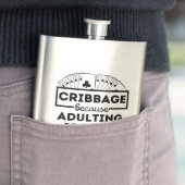 Flasque Drôle Cribbage (En situation)