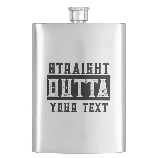 Flasque Drôle 'Juste En Dehors De Votre Texte' (devant)