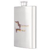 Flasque Drôle mignon dachshund pour parent chien long (Gauche)