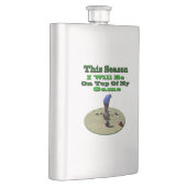 Flasque Drôle Pelouse Bowler Cette Saison, Hip Flask (Droite)