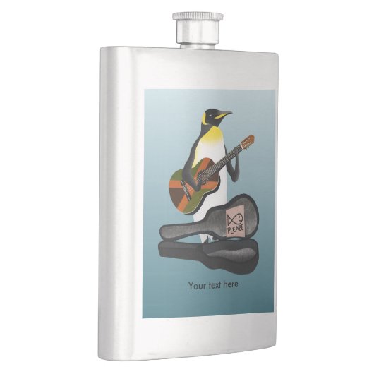 Flasque Drôle Pingouin Occupé (Droite)