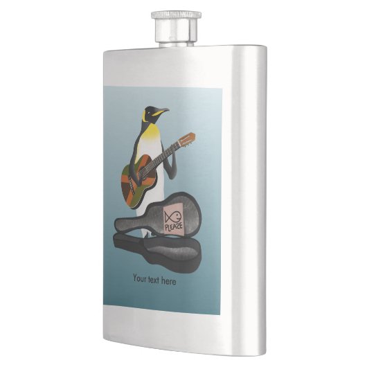 Flasque Drôle Pingouin Occupé (Gauche)