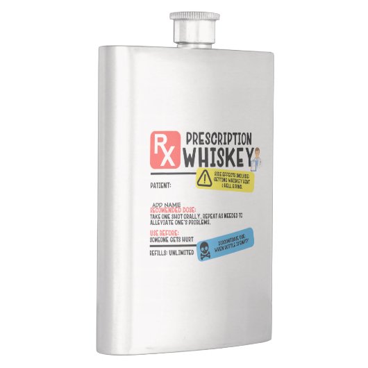 Flasque Drôle Whiskey d'ordonnance (Droite)