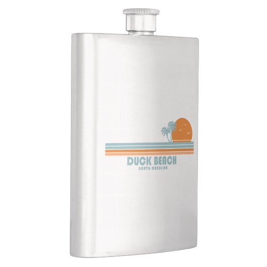 Flasque Duck Beach Caroline du Nord Sun Palm Trees (Droite)