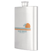 Flasque Duck Beach Caroline du Nord Sun Palm Trees (Gauche)