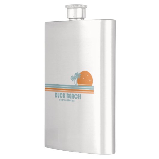 Flasque Duck Beach Caroline du Nord Sun Palm Trees (Gauche)