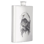 Flasque Eagle Wild Animal Nature Illustration Art tatouage (Droite)