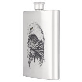 Flasque Eagle Wild Animal Nature Illustration Art tatouage (Gauche)