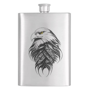 Flasque Eagle Wild Animal Nature Illustration Art tatouage