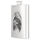 Flasque Eagle Wild Animal Nature Illustration Art tatouage (Gauche)