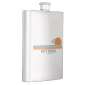 Flasque East Beach Georgia Sun Palm Trees (Droite)