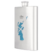 Flasque Ecosse / Alba carte peinte à la main Scottish Gael (Gauche)