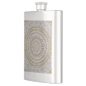 Flasque Elégant dessin de mandala tribal dessiné à la main (Gauche)