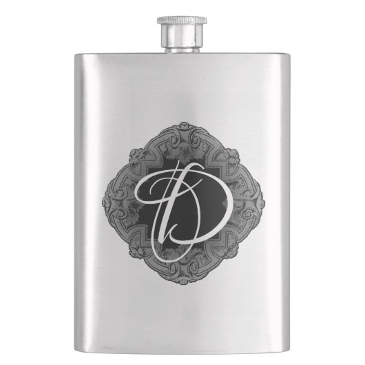 Flasque Élégant Goth Initial (devant)