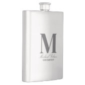 Flasque Elegant Monogram & Name Groomsmen Gift Flask (Droite)