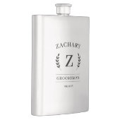 Flasque Élégant Monogramme Groomsmen Cadeau de mariage (Droite)