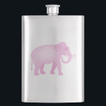 Flasque Éléphant rose<br><div class="desc">Dessin mignon d'un éléphant rose.  Pour des parties,  des baby showers,  et d'autres événements.</div>