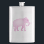 Flasque Éléphant rose<br><div class="desc">Dessin mignon d'un éléphant rose.  Pour des parties,  des baby showers,  et d'autres événements.</div>