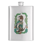 Flasque Elfe des bois à l'arc et à la flèche (devant)