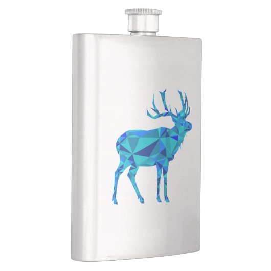 Flasque Elk géométrique bleu (Droite)