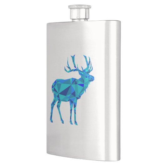 Flasque Elk géométrique bleu (Gauche)