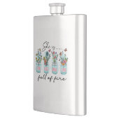 Flasque Elle est pleine de feu - Autonomisation florale dy (Gauche)