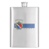 Flasque Elliott Crest & Tartan Classic Flask (devant)
