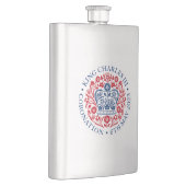 Flasque Emblème de couronnement du roi Charles III, souven (Droite)