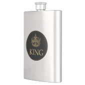 Flasque Emblème royal du roi et de la couronne (Gauche)