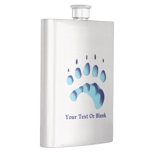 Flasque Empreinte de patte d'ours polaire (Droite)