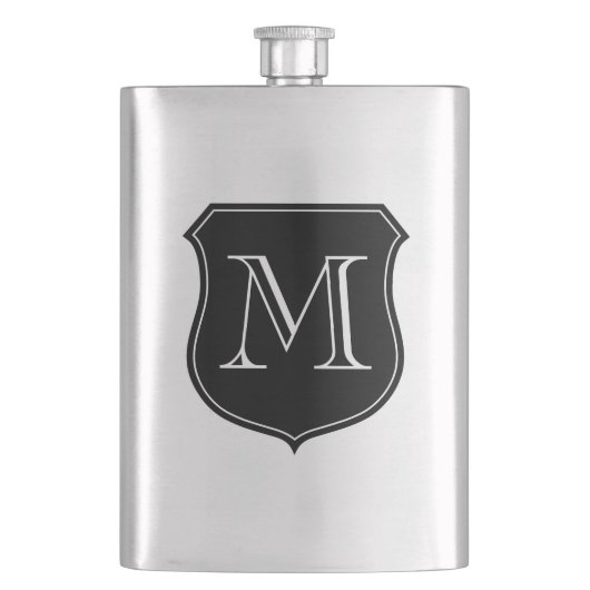 Flasque en acier inoxydable avec monogramme person (devant)
