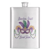 Flasque en acier inoxydable Mardi Gras Design Clas (devant)